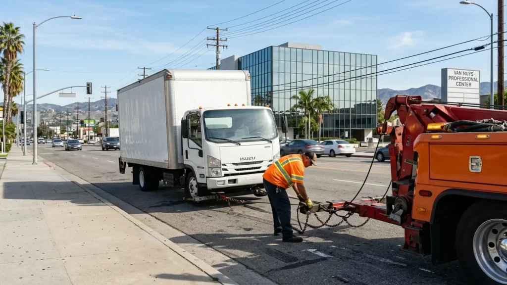 Heavy Duty Towing for commercial vehicles in Van Nuys CA